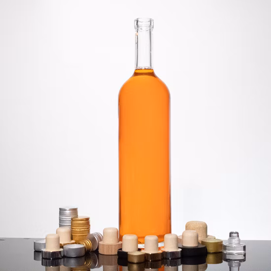 Wholesale 500ml 700ml 750ml Customize Various Shapes Whiskey Vodka Xo Empty Crystal Glass Bottle