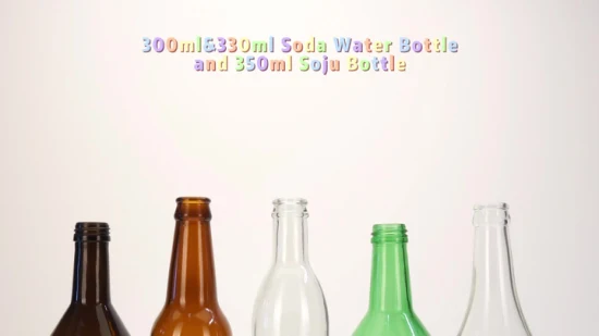 Vista 300ml 330ml 350ml Soda Water Soju Garrafa De Vidro