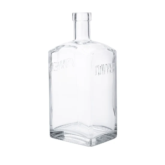 Garrafa de caveira de vidro Garrafa de conhaque de vidro Garrafas de vidro redondas 750 ml Garrafa de licor