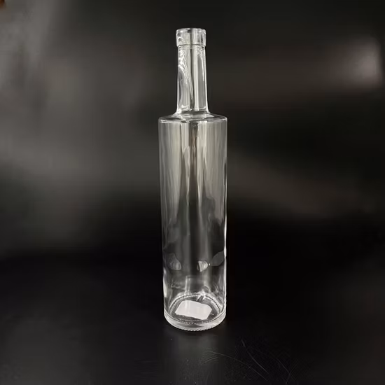 Alta Qualidade Super Flint Redondo Vazio 750ml Vodca Uísque Gin Conhaque Tequila Rum Garrafas de Vidro Garrafa de Licor de Vidro